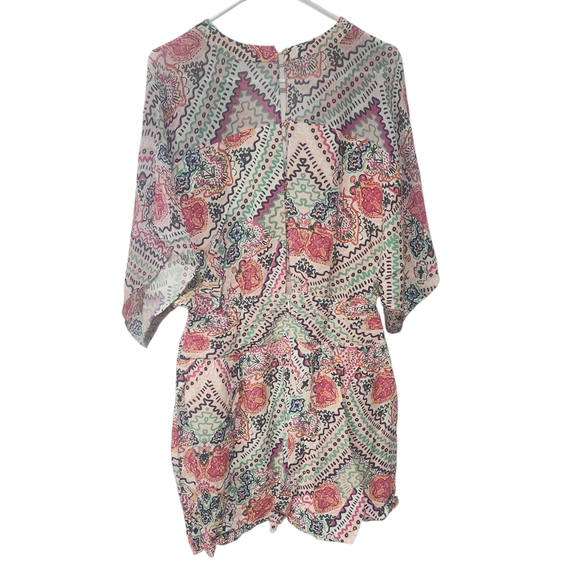 Anthropologie Maeve Siya Kimono Dress Viscose Print Size 10 - Picture 4 of 7